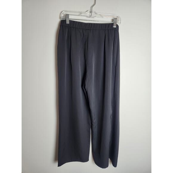 Halara High Waisted Tie Side Invisible Zipper Wide Leg Work Pants sz MP career - Picture 6 of 10